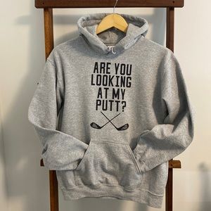 “Are You Looking At My Putt” Golf hoodie sz s
